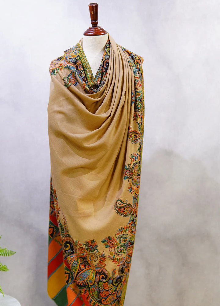 Sanaulla Exclusive Range Pashmina Shawl D-49 Multi 5 - Winter Collection