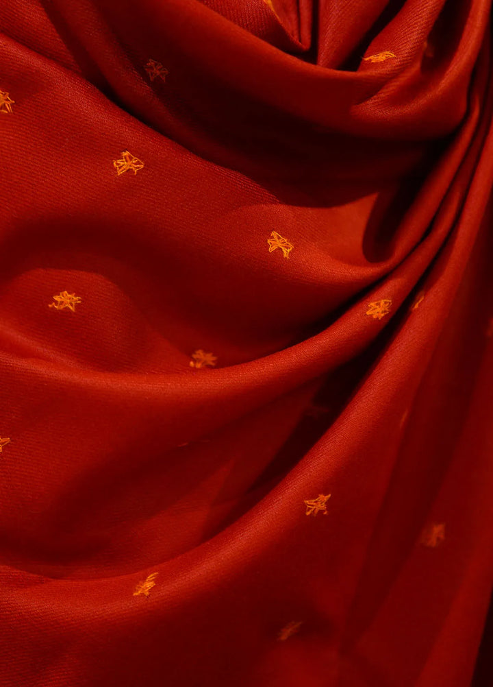 Sanaulla Exclusive Range Pashmina Shawl D-50 Mehroon 2 - Winter Collection