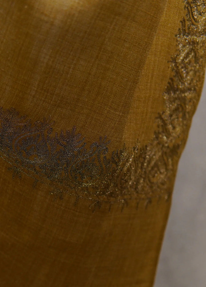 Sanaulla Exclusive Range Pashmina Shawl D-63 Brown - Winter Collection