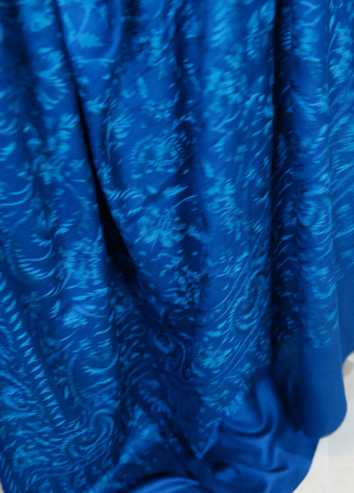 Sanaulla Exclusive Range Pashmina Shawl KPS D-104 Navy blue - Winter Collection