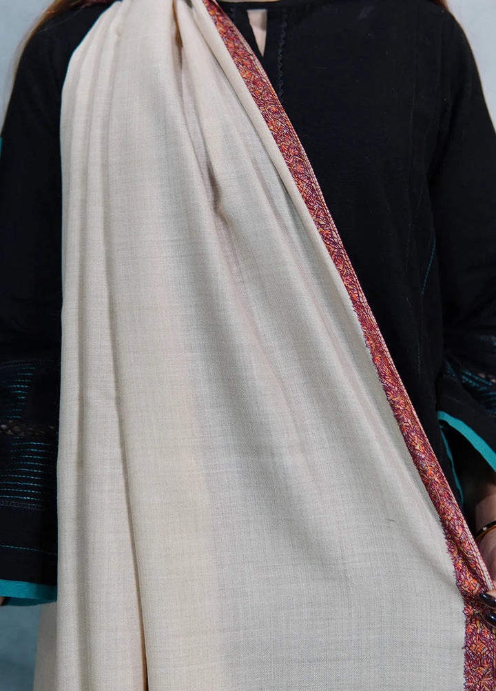 Sanaulla Exclusive Range Pashmina Shawl KPS D-13 Fawn - Winter Collection