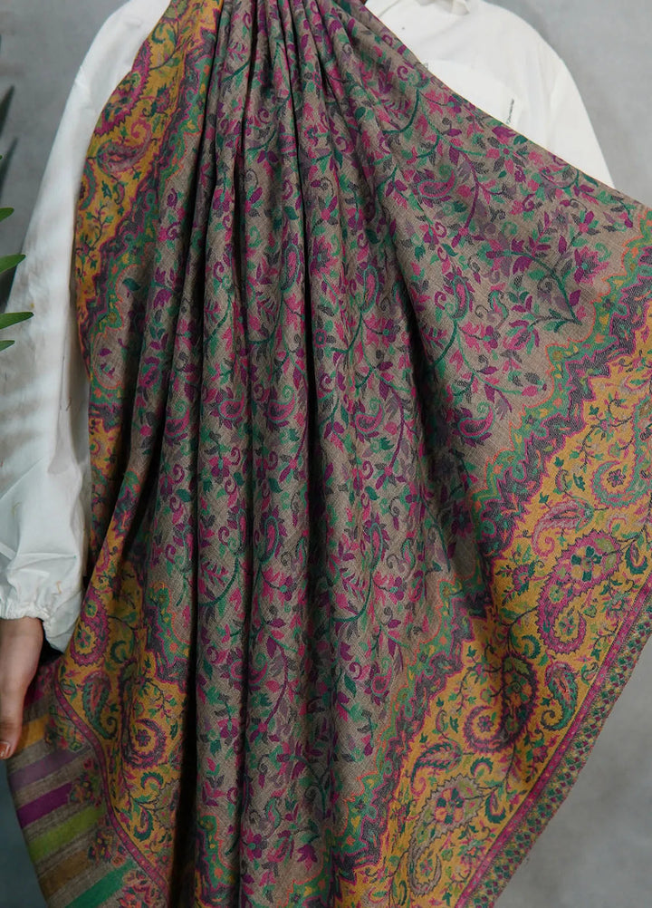 Sanaulla Exclusive Range Pashmina Shawl KPS D-18 Multi 1 - Winter Collection