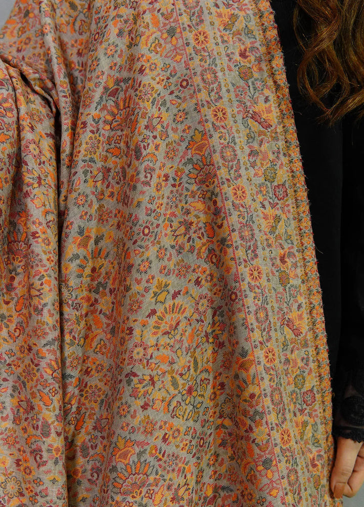 Sanaulla Exclusive Range Pashmina Shawl KPS D-18 Multi 11 - Winter Collection