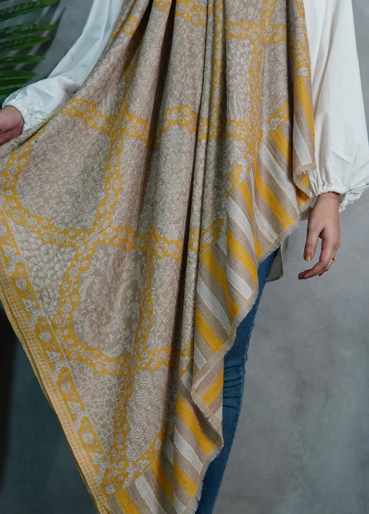 Sanaulla Exclusive Range Pashmina Shawl KPS D-18 Multi 12 - Winter Collection