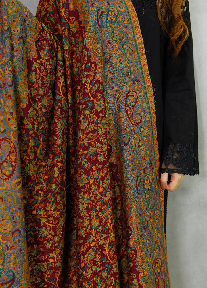 Sanaulla Exclusive Range Pashmina Shawl KPS D-18 Multi 13 - Winter Collection
