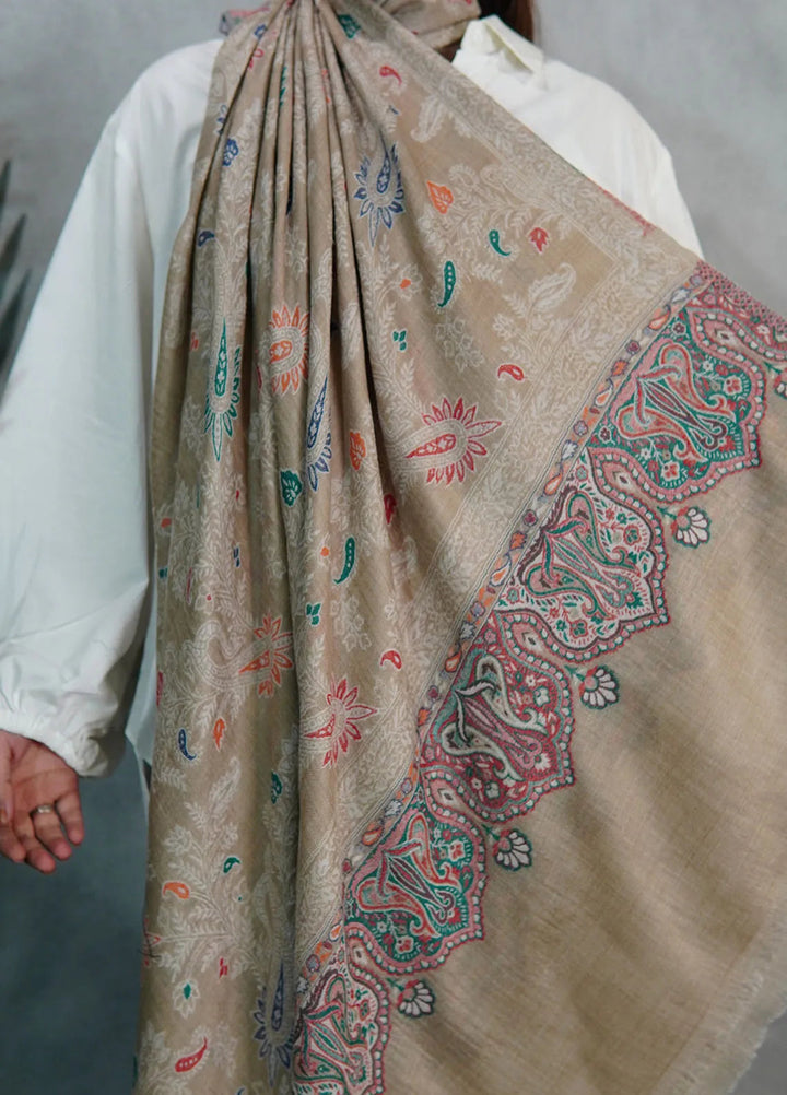 Sanaulla Exclusive Range Pashmina Shawl KPS D-18 Multi 25 - Winter Collection