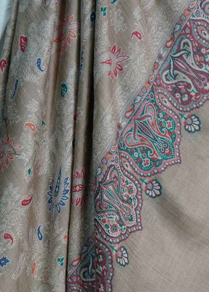 Sanaulla Exclusive Range Pashmina Shawl KPS D-18 Multi 25 - Winter Collection