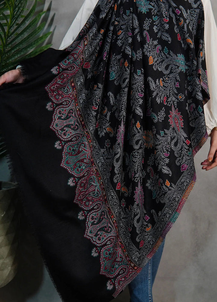 Sanaulla Exclusive Range Pashmina Shawl KPS D-18 Multi 30 - Winter Collection