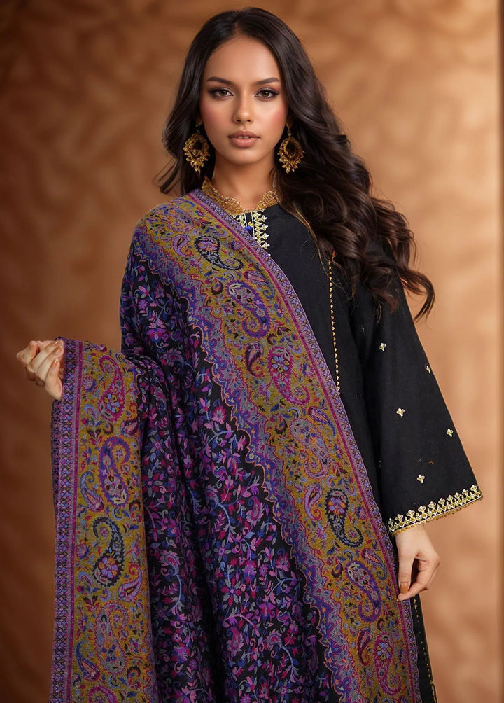 Sanaulla Exclusive Range Pashmina Shawl KPS D-18 Multi 34 - Winter Collection