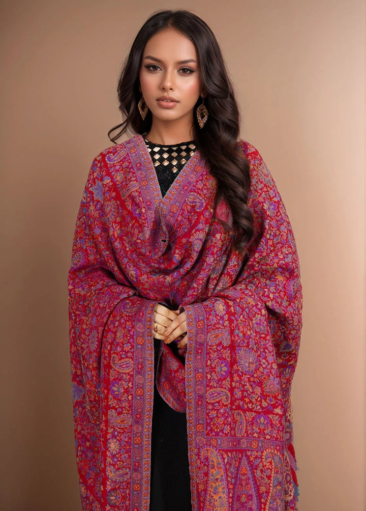 Sanaulla Exclusive Range Pashmina Shawl KPS D-18 Multi 4 - Winter Collection