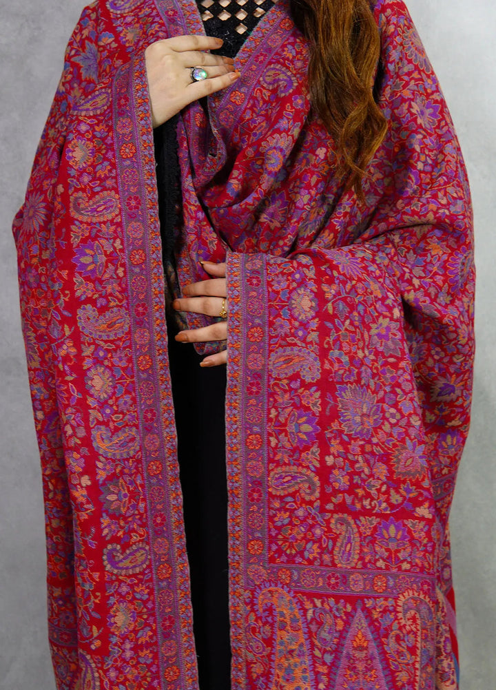 Sanaulla Exclusive Range Pashmina Shawl KPS D-18 Multi 4 - Winter Collection