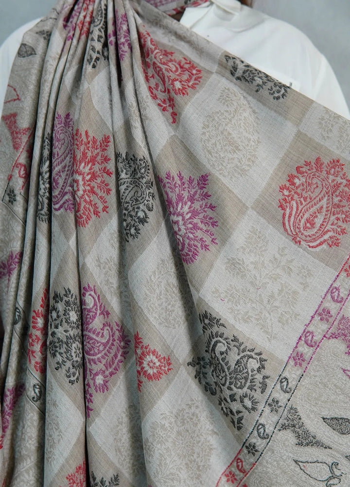 Sanaulla Exclusive Range Pashmina Shawl KPS D-18 Multi 9 - Winter Collection