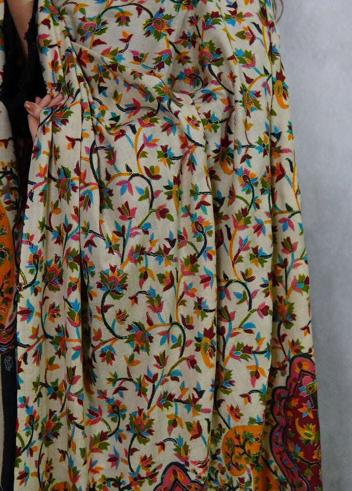 Sanaulla Exclusive Range Pashmina Shawl KPS D-27 Multi 10 - Winter Collection