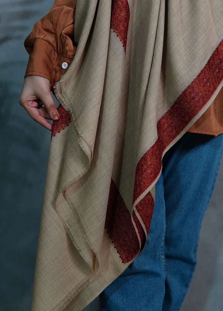 Sanaulla Exclusive Range Pashmina Shawl KPS D-37 Black 2 - Winter Collection