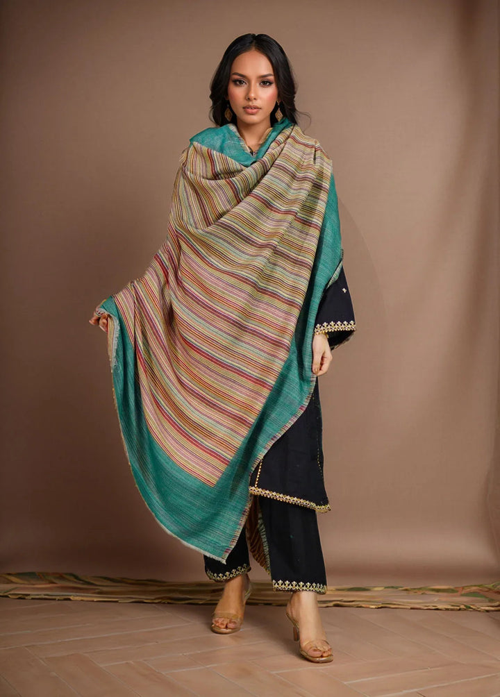 Sanaulla Exclusive Range Pashmina Shawl KPS D-43 Multi 10 - Winter Collection