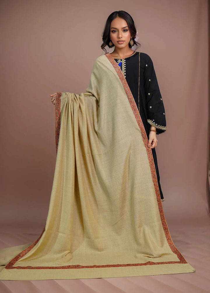 Sanaulla Exclusive Range Pashmina Shawl KPS D-51 Light Brown 4 - Winter Collection