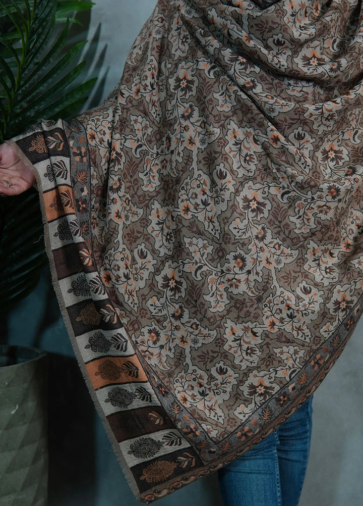 Sanaulla Exclusive Range Pashmina Shawl Mama D-10 Multi 03 - Winter Collection