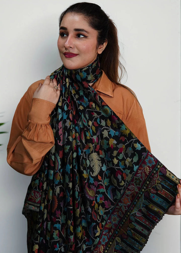 Sanaulla Exclusive Range Pashmina Shawl MAMA D-25 Multi 4 - Winter Collection