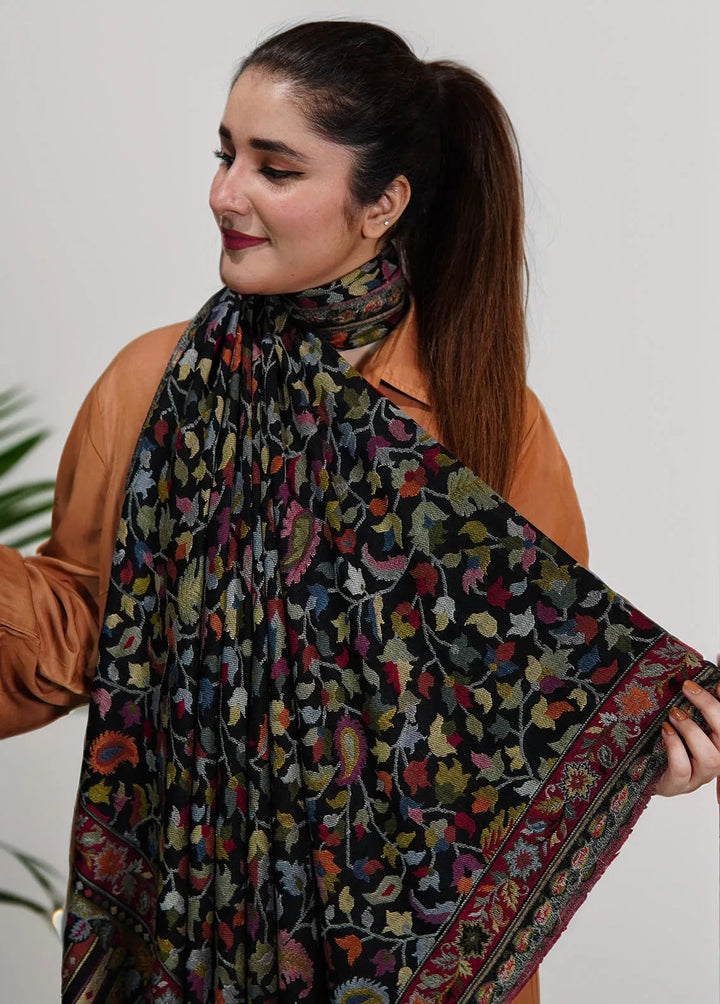 Sanaulla Exclusive Range Pashmina Shawl MAMA D-25 Multi 5 - Winter Collection