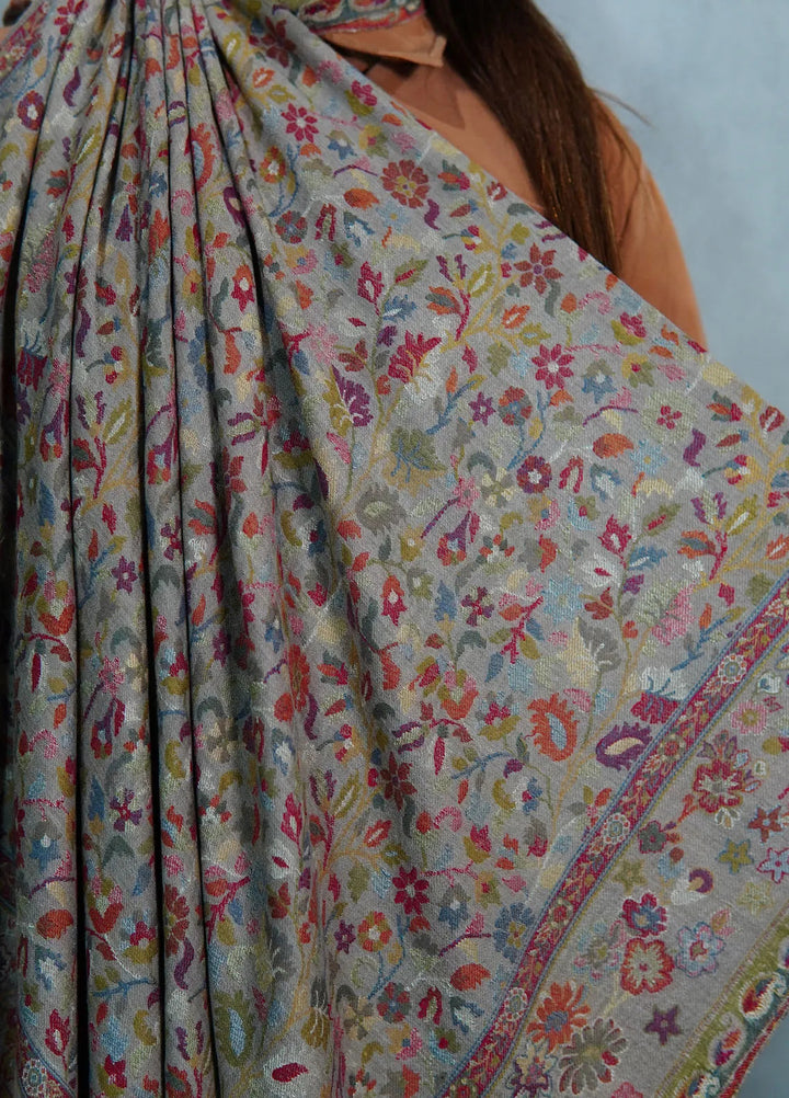 Sanaulla Exclusive Range Pashmina Shawl MAMA D-25 Multi - Winter Collection