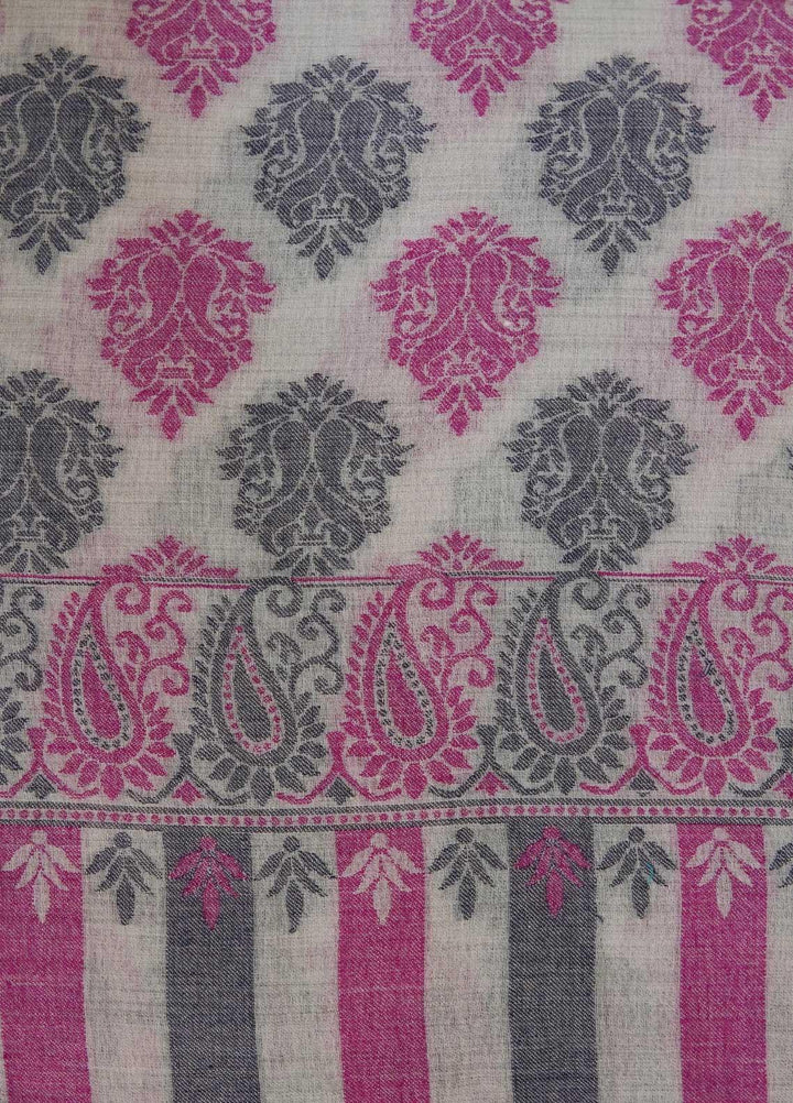 Sanaulla Exclusive Range  Pashmina  Shawls MAMA-12 Pink-1 - Pashmina Shawls