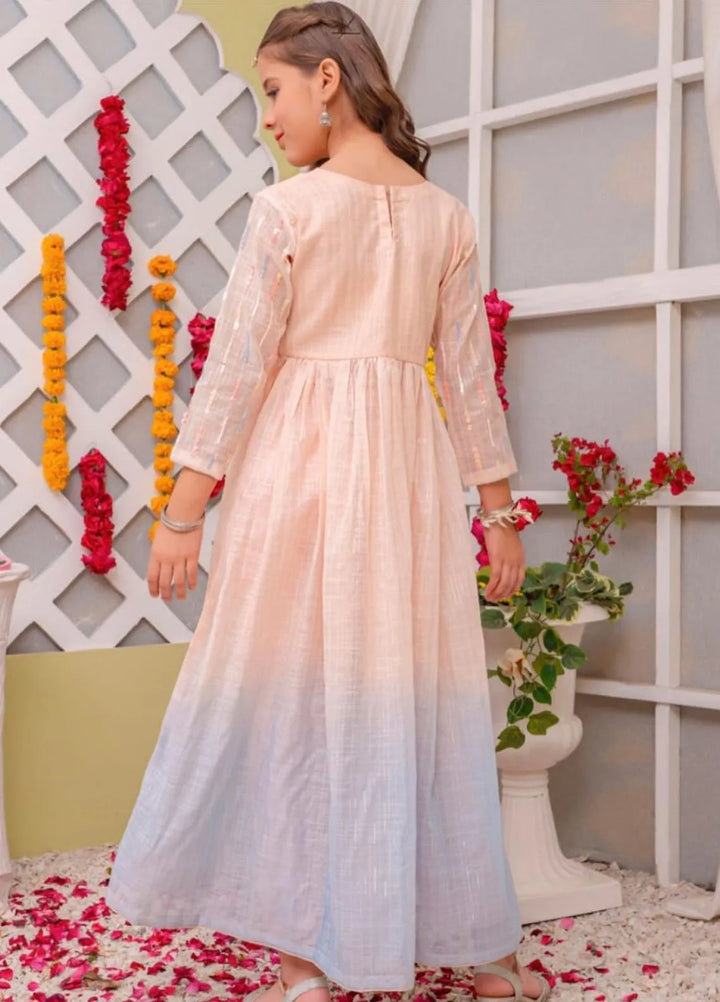 Sania Khan Pret Embroidered Zari Lawn 2 Piece Suit Longfrock