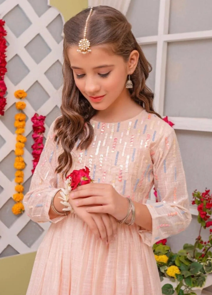 Sania Khan Pret Embroidered Zari Lawn 2 Piece Suit Longfrock