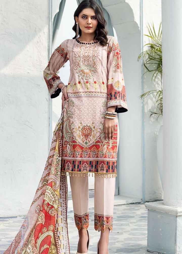 Sanoor by Noor Fatima Embroidered Lawn Suits Unstitched 3 Piece SN21SS D-271 - Summer Collection