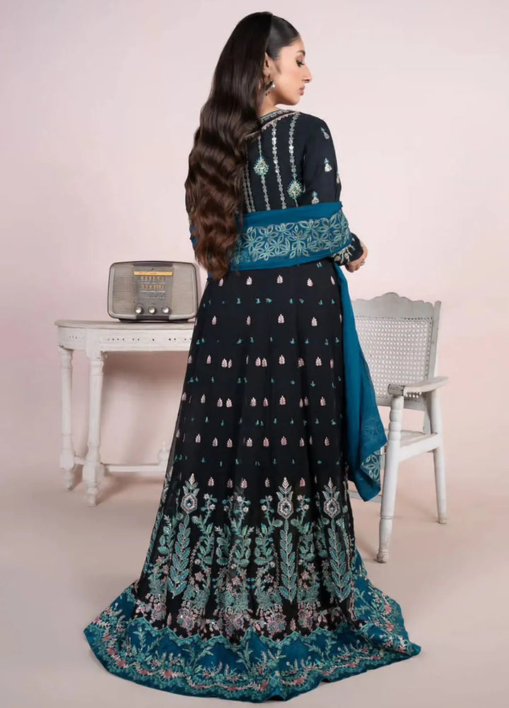 Sara Jahan Pret Embroidered Chiffon 3 Piece Suit Aafreen