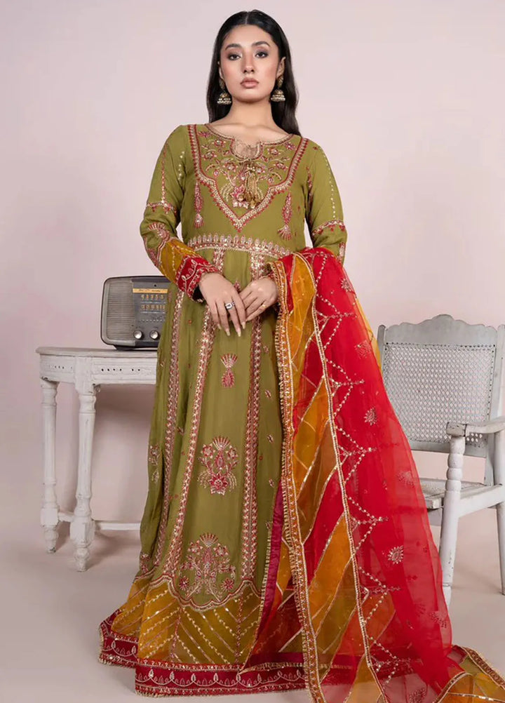 Sara Jahan Pret Embroidered Chiffon 3 Piece Suit Benazeer