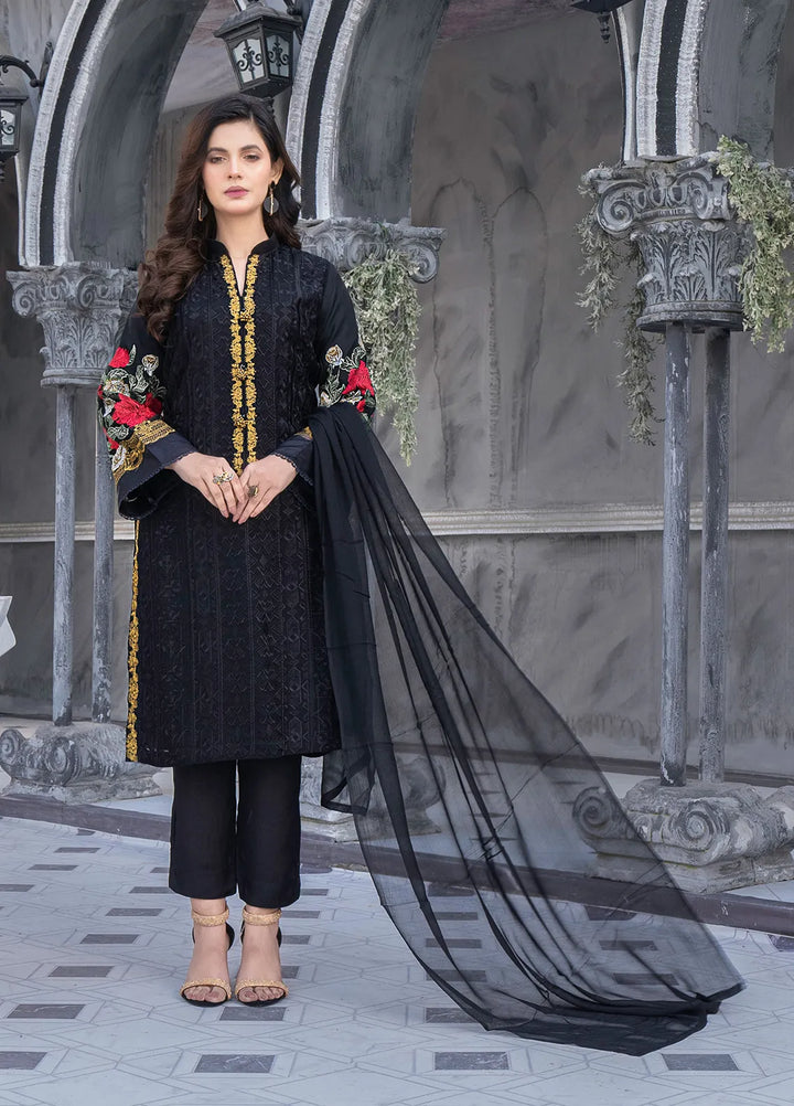 Sara Jahan Pret Embroidered Chiffon 3 Piece Suit Florence