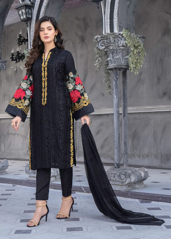 Sara Jahan Pret Embroidered Chiffon 3 Piece Suit Florence