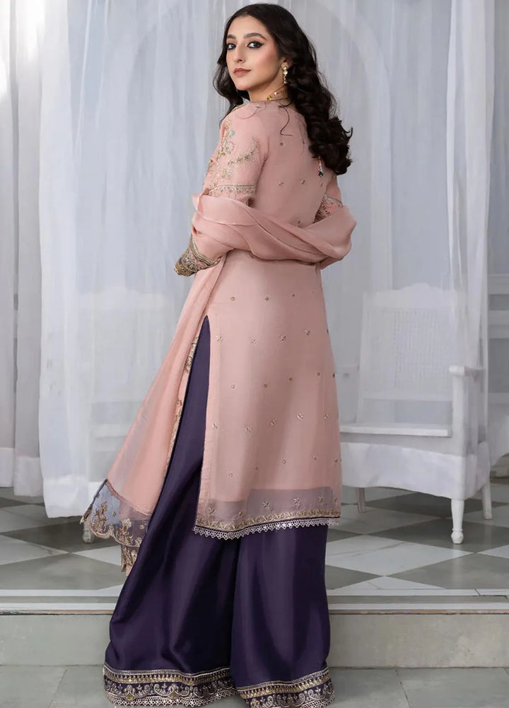 Sara Jahan Pret Embroidered Chiffon 3 Piece Suit Nazni