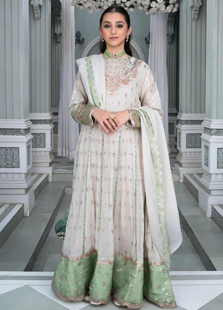 Sara Jahan Pret Embroidered Chiffon 3 Piece Suit Roshani