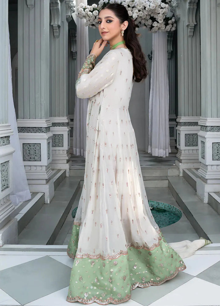 Sara Jahan Pret Embroidered Chiffon 3 Piece Suit Roshani