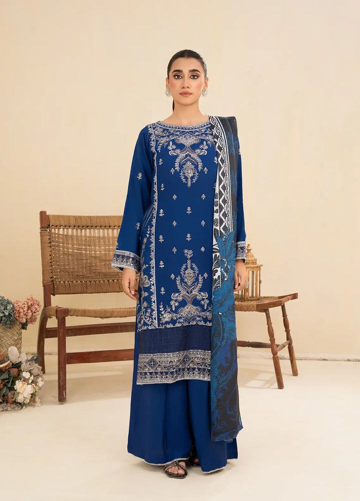Sara Jahan Pret Embroidered Cotton 3 Piece Suit Breeze