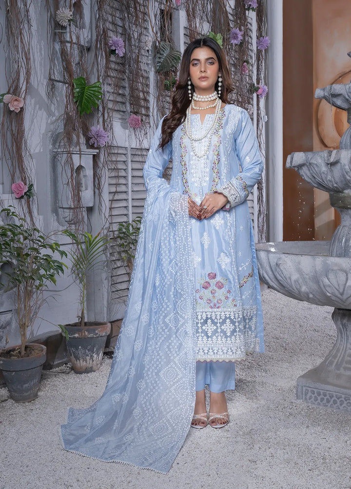 Sara Jahan Pret Embroidered Cotton 3 Piece Suit Leyla