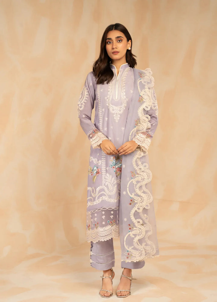 Sara Jahan Pret Embroidered Cotton 3 Piece Suit Lina