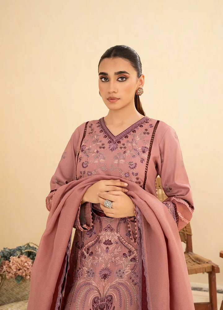 Sara Jahan Pret Embroidered Cotton 3 Piece Suit Zaibtan