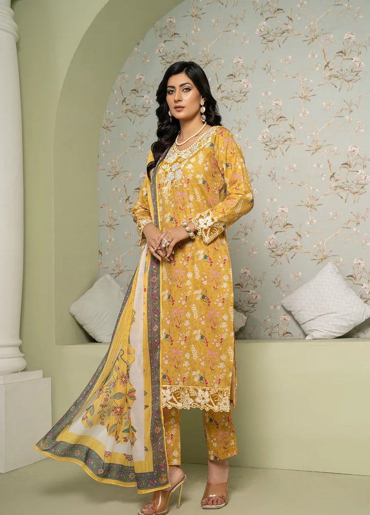 Sara Jahan Pret Printed Lawn 3 Piece Suit Yasmine
