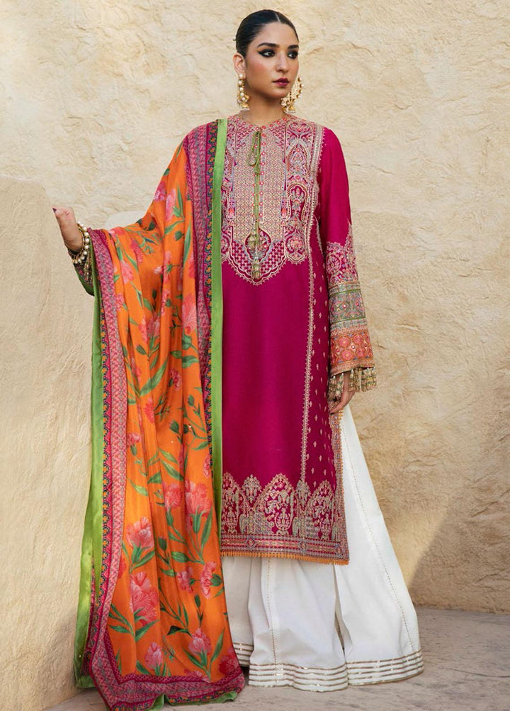 Sarab By Hussain Rehar Embroidered Lawn Suits Unstitched 3 Piece HRR22S D-192 Azhar - Summer Collection