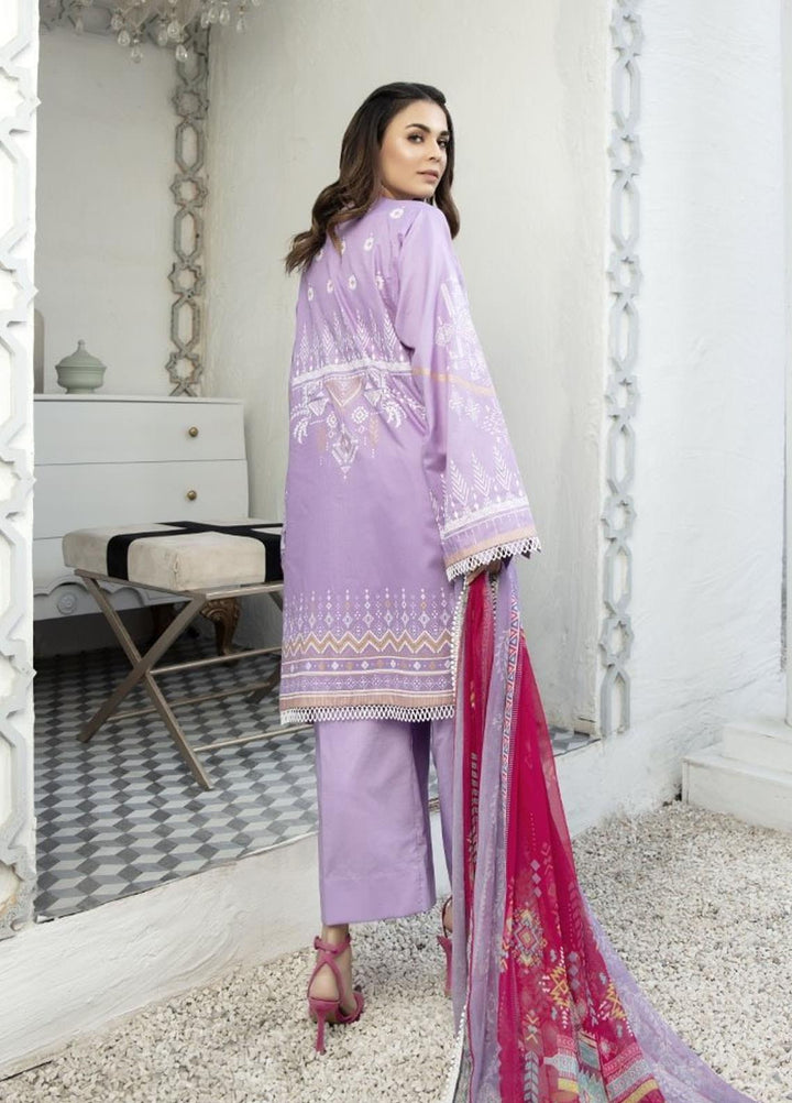 Sarang Prints by Ittehad Textiles Printed Lawn Suits Unstitched 3 Piece IT21SP 13 SP-PINE BLUSH - Summer Collection