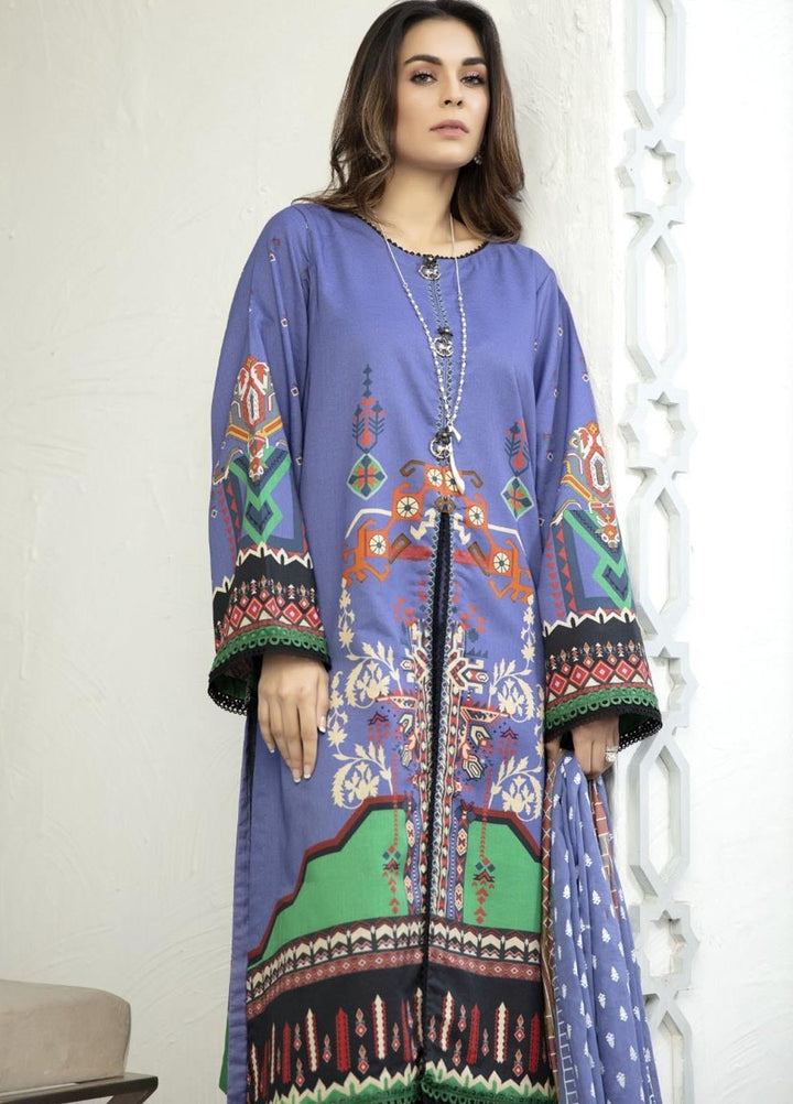 Sarang Prints by Ittehad Textiles Printed Lawn Suits Unstitched 3 Piece IT21SP 14 SP-REGAL BOHEMIA - Summer Collection