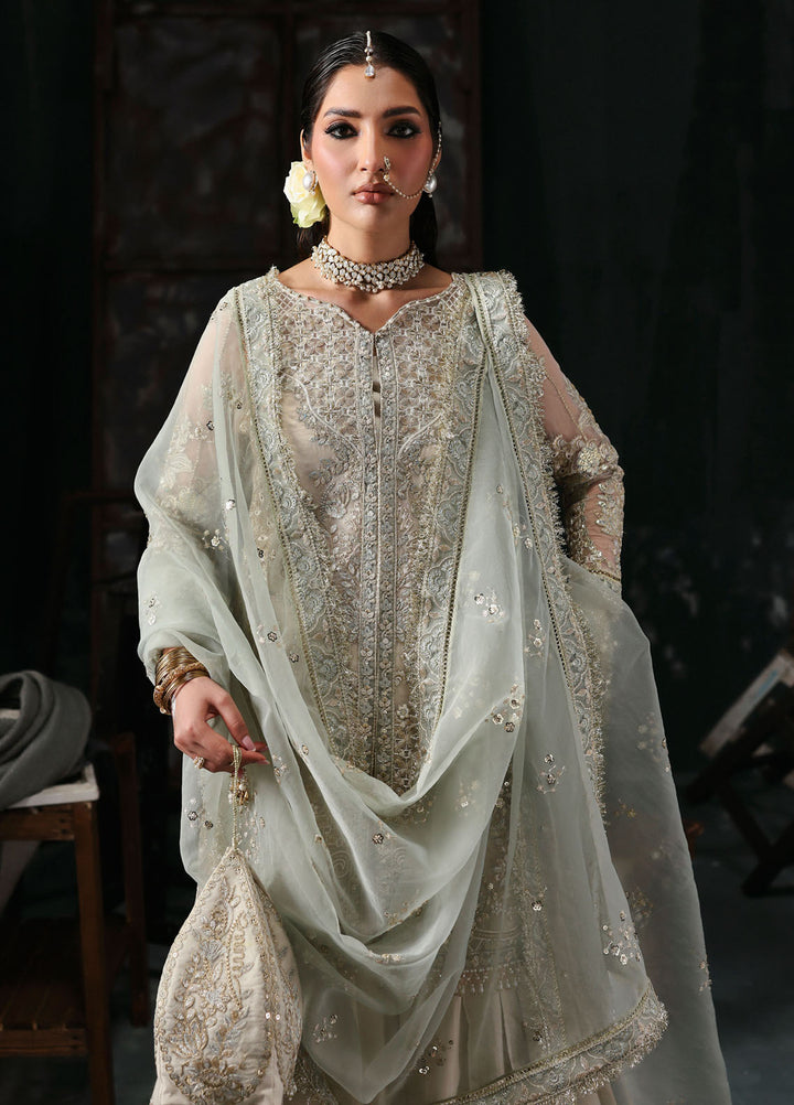 Sardinia Embroidered Organza Suits Unstitched 3 Piece D-1202 Kara - Formals Collection