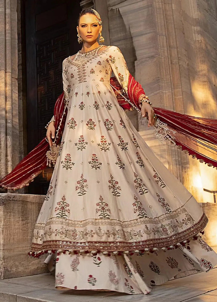 Sateen By Maria B Embroidered Suit Unstitched 3 Piece MB24S D-01 - Formal Collection