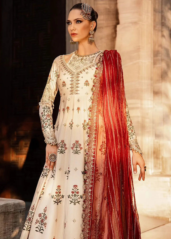 Sateen By Maria B Embroidered Suit Unstitched 3 Piece MB24S D-01 - Formal Collection