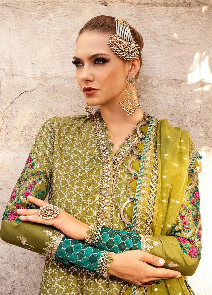 Sateen By Maria B Embroidered Suit Unstitched 3 Piece MB24S D-03 - Formal Collection