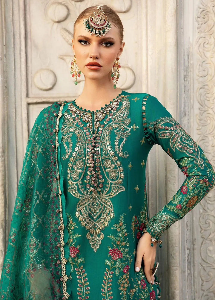 Sateen By Maria B Embroidered Suit Unstitched 3 Piece MB24S D-05 - Formal Collection