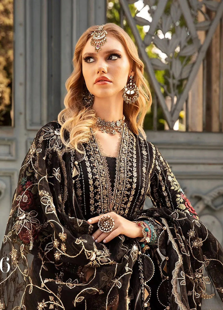 Sateen By Maria B Embroidered Suit Unstitched 3 Piece MB24S D-06 - Formal Collection