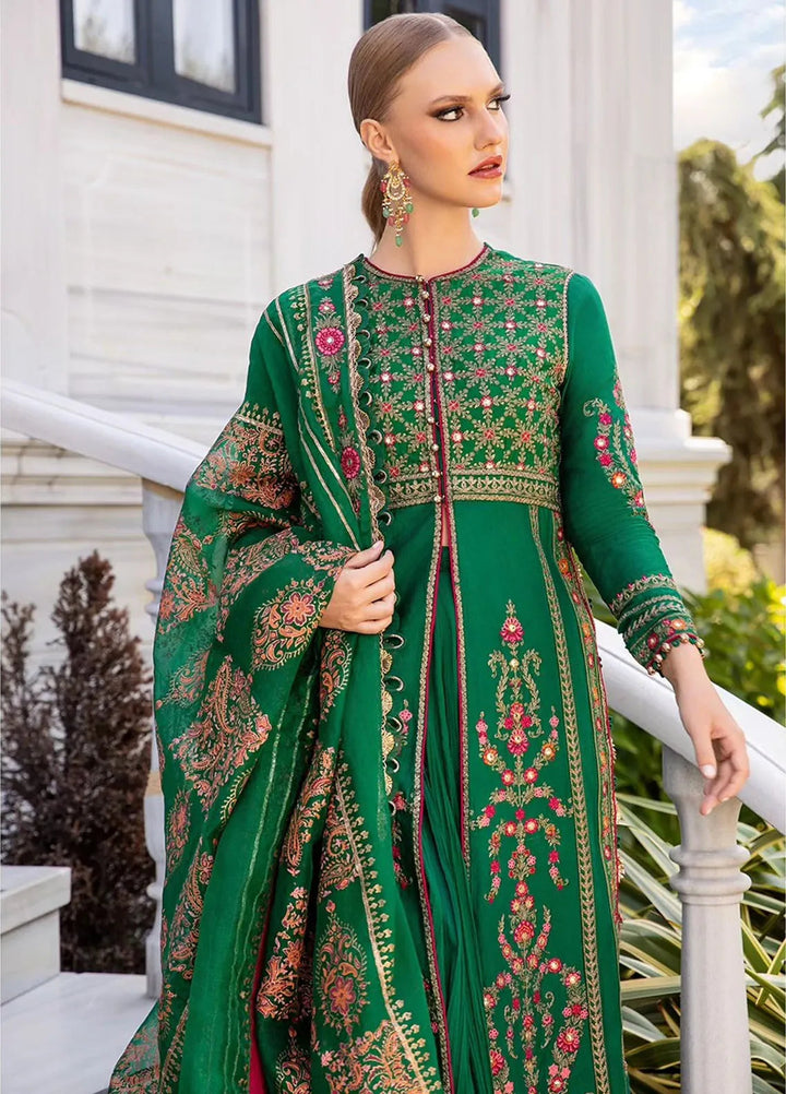 Sateen By Maria B Embroidered Suit Unstitched 3 Piece MB24S D-11 - Formal Collection